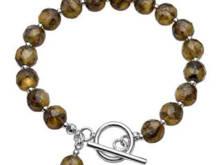 asta-Acetate Beaded Bracelet  Sunlit Almond Essence-10mm-0101