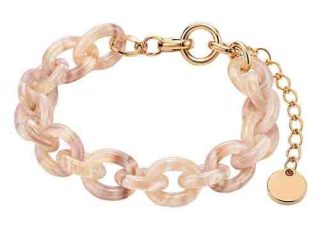 asta-Acetate Chain Bracelet  Oatmeal Silk Drift-14.5cm/5.7in-0101