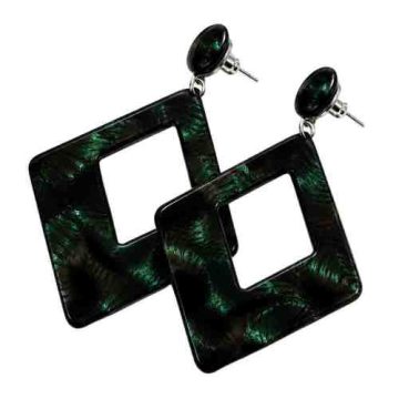 asta-Acetate Earrings Midnight Moss Ore Essence-0101