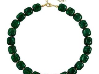 asta-Acetate Necklace Emerald Deep Tide-45cm-5001