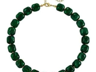 asta-Acetate Necklace Emerald Deep Tide-45cm-5001