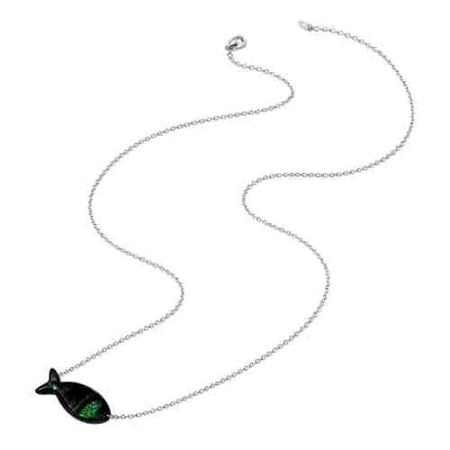 asta-Acetate Necklace Midnight Moss Ore Essence-45cm-0101