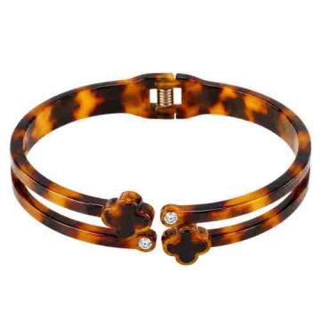 asta-Acetate Bangle Bracelet  Vintage Honey Tortoise ID50mm/IC157.1mm-4101