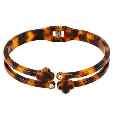 asta-Acetate Bangle Bracelet  Vintage Honey Tortoise ID50mm/IC157.1mm-4101