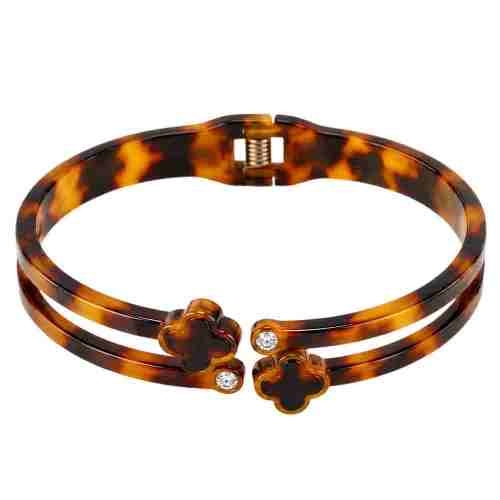 asta-Acetate Bangle Bracelet  Vintage Honey Tortoise ID50mm/IC157.1mm-4101