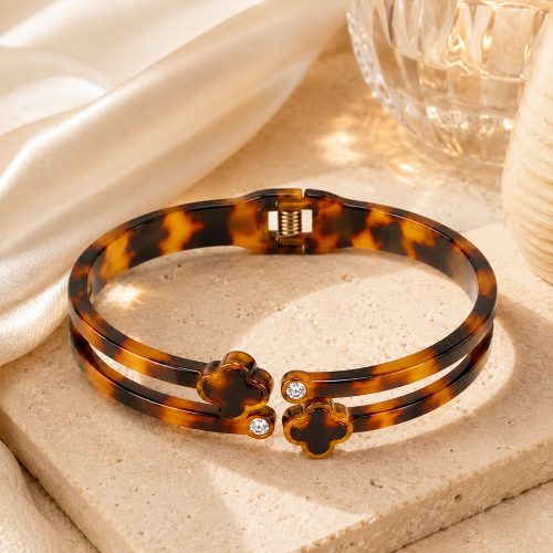 asta-Acetate Bangle Bracelet  Vintage Honey Tortoise ID50mm/IC157.1mm-4101