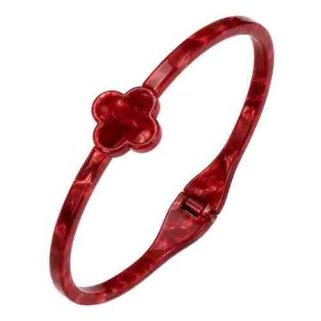 asta-Acetate Bangle Bracelet  Scarlet Velvet Glow ID50mm/IC157.1mm-4301