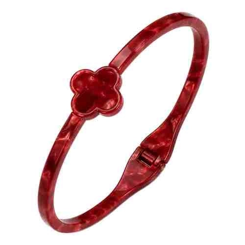 asta-Acetate Bangle Bracelet  Scarlet Velvet Glow ID50mm/IC157.1mm-4301