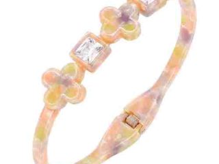 asta-Acetate Bangle Bracelet  Sunset Opal Swirl ID50mm/IC157.1mm-4501