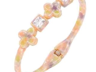 asta-Acetate Bangle Bracelet  Sunset Opal Swirl ID50mm/IC157.1mm-4501