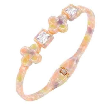 asta-Acetate Bangle Bracelet  Sunset Opal Swirl ID50mm/IC157.1mm-4501