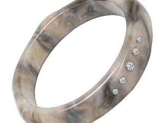 asta-Acetate Bangle Bracelet  Stardust Glacial Essence ID50mm/IC157.1mm-4801