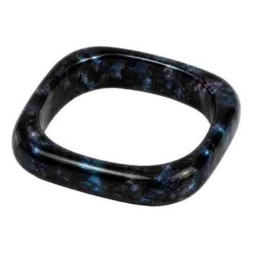 asta-Acetate Bangle Bracelet  Deep-Sea Obsidian Swirl ID50mm/IC157.1mm-5101