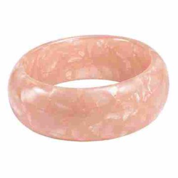 asta-Acetate Bangle Bracelet  Peach Satin Veil ID50mm/IC157.1mm-5201