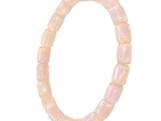 asta-Acetate Beaded Bracelet  Sakura Pearl Glow-5mm-0501
