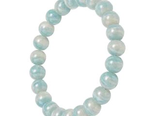 asta-Acetate Beaded Bracelet  Glacial Jade Essence-8mm-0211