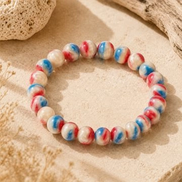 asta-Acetate Beaded Bracelet  Festa Sorbet Essence-8mm-0215