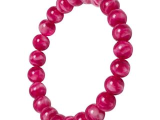 asta-Acetate Beaded Bracelet  Berry Sunset Glow-8mm-0216