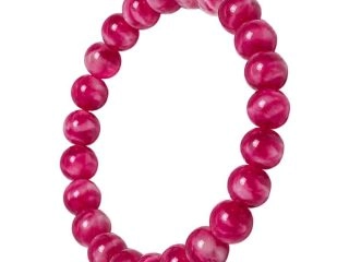 asta-Acetate Beaded Bracelet  Berry Sunset Glow-8mm-0216
