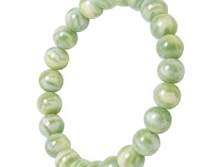 asta-Acetate Beaded Bracelet  Misty Mint Essence-8mm-0219