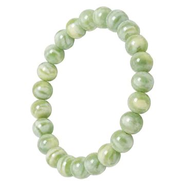 asta-Acetate Beaded Bracelet  Misty Mint Essence-8mm-0219