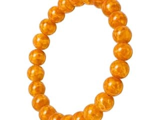 asta-Acetate Beaded Bracelet  Autumn Honey Glow-8mm-0222