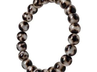 asta-Acetate Beaded Bracelet  Ink Pearl Mosaic-8mm-0227