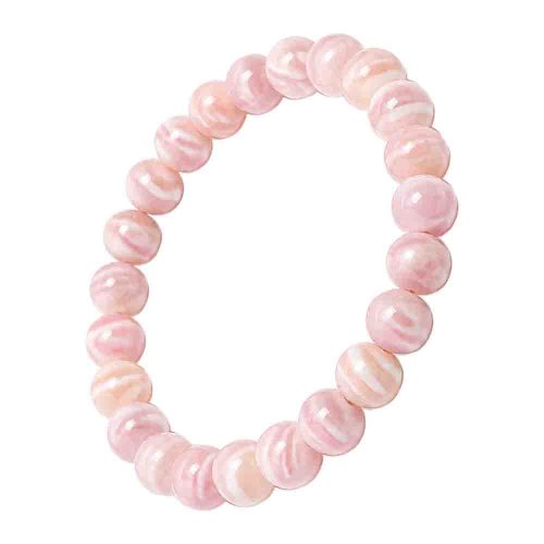asta-Acetate Beaded Bracelet  Sakura Blush Veil-8mm-0230
