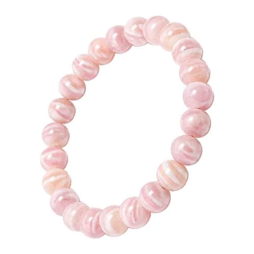 asta-Acetate Beaded Bracelet  Sakura Blush Veil-8mm-0230