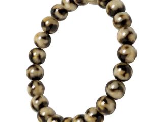 asta-Acetate Beaded Bracelet  Celestial Amber Mosaic-8mm-0235