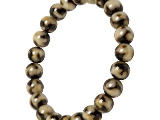asta-Acetate Beaded Bracelet  Celestial Amber Mosaic-8mm-0235
