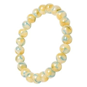 asta-Acetate Beaded Bracelet  Mint Sorbet Essence-8mm-0238
