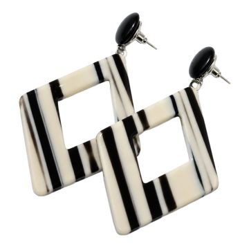 asta-Acetate Earrings Parisian Monochrome Luxe-0103