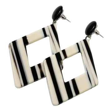 asta-Acetate Earrings Parisian Monochrome Luxe-0103