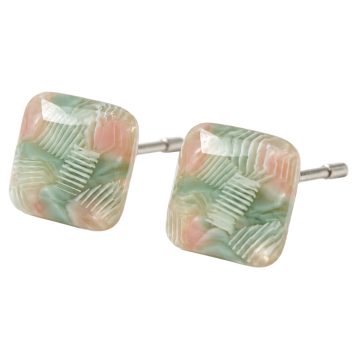 asta-Acetate Earrings Mint Sakura Veil-0302