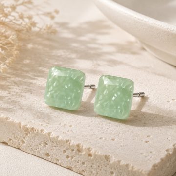 asta-Acetate Earrings Mint Jade Pearl-0303