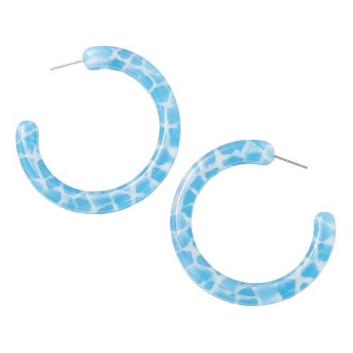 asta-Acetate Earrings Glacial Float Drift-0601