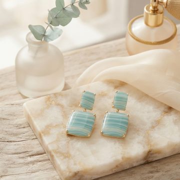 asta-Acetate Earrings Morning Aqua Glow-0901