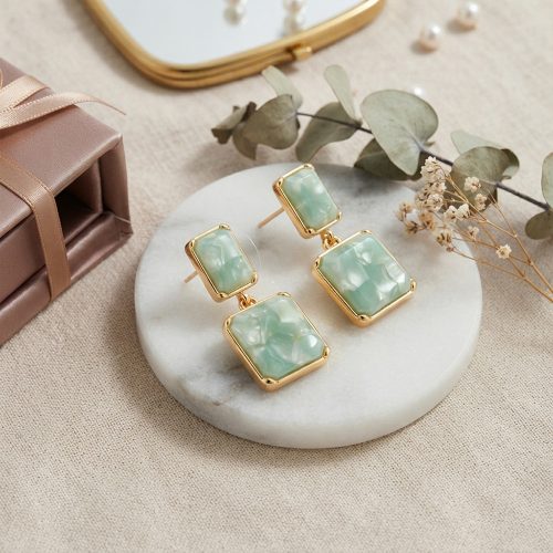 asta-Acetate Earrings Morning Aqua Glow-0902