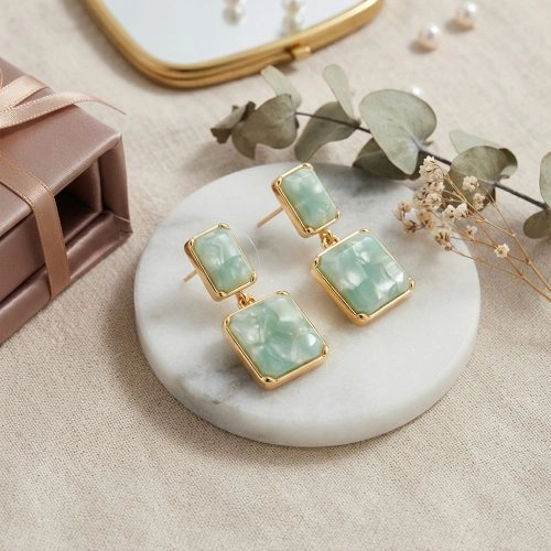 asta-Acetate Earrings Morning Aqua Glow-0902