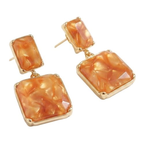 asta-Acetate Earrings Orange Blush Pearl-0904