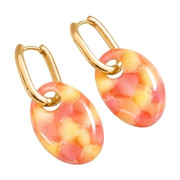 asta-Acetate Earrings Spring Apricot Coral-1002