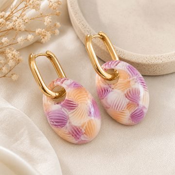 asta-Acetate Earrings Sakura Vine Drift-1003