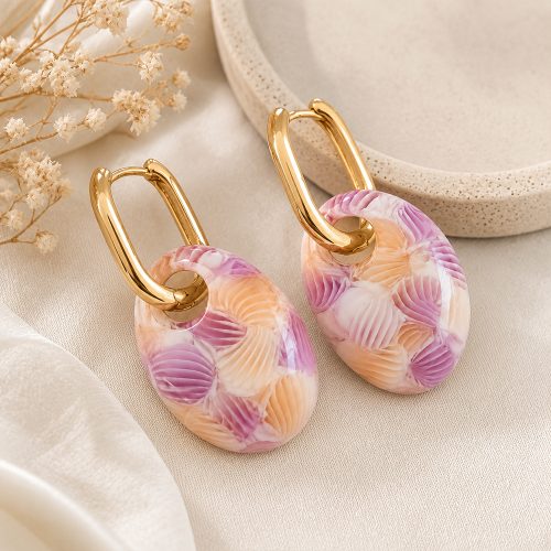 asta-Acetate Earrings Sakura Vine Drift-1003