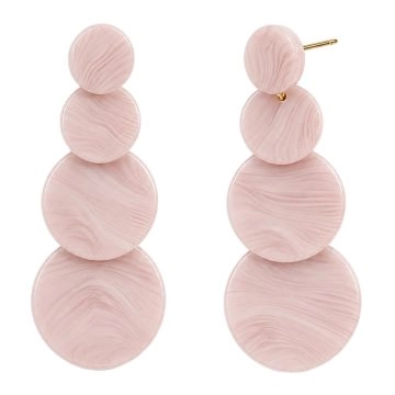 asta-Acetate Earrings Pink Quartz Wave Essence-1104