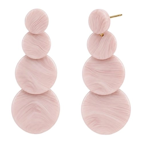 asta-Acetate Earrings Pink Quartz Wave Essence-1104