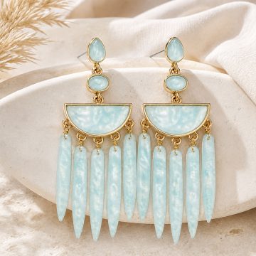 asta-Acetate Earrings Ocean Teal Stardust-1205
