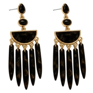asta-Acetate Earrings Ebony Smoke Essence-1206