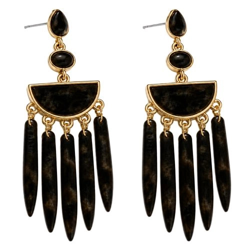 asta-Acetate Earrings Ebony Smoke Essence-1206