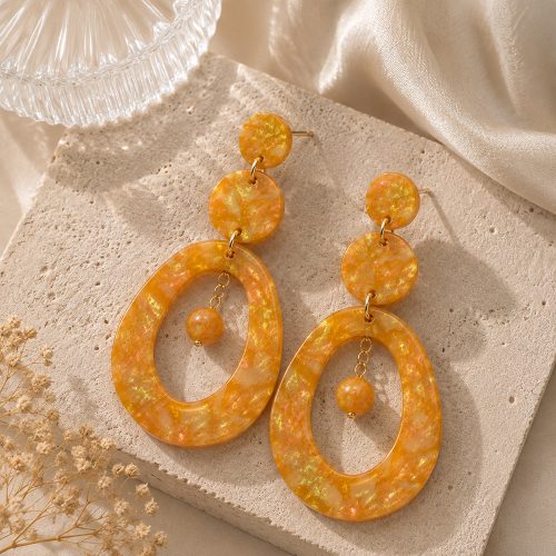 asta-Acetate Earrings Amber Aurora Gold-1306
